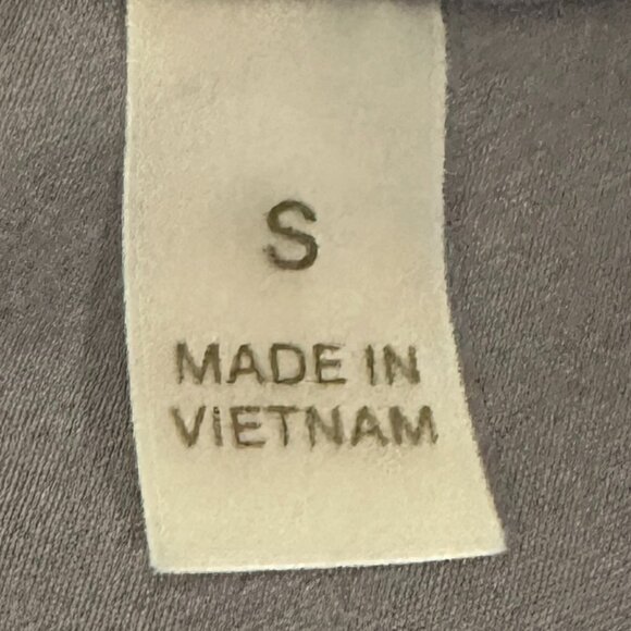 New Rev3 Tunic Blouse Women's Size S Navy Plum Center Back Pleat Stretch Office - Picture 4 of 14